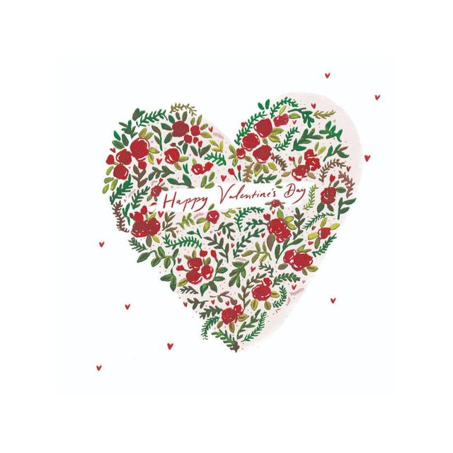 Woodmansterne Heart Roses Valentine’s Day Card