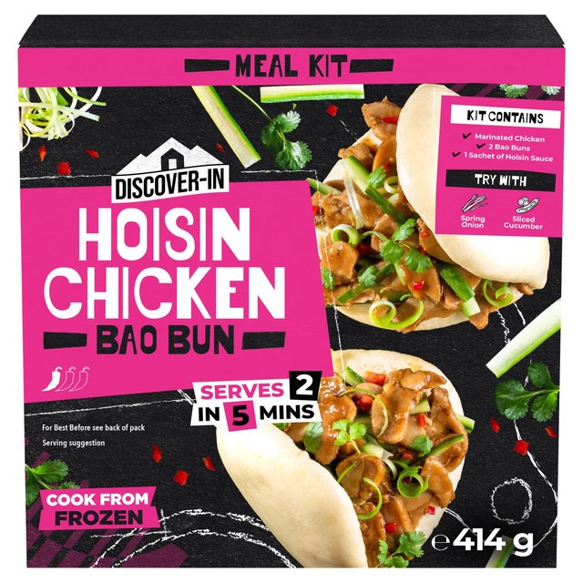 Discover-In Hoisin Chicken Bao Bun Kit, 414g