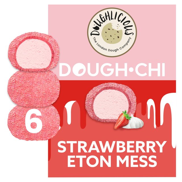 Doughlicious Strawberry Eton Mess Dough Chi, GF, 204g