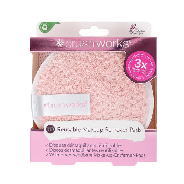 Brushworks HD Reusable Makeup Remover Pads - 3 Pack, 3 per Pack