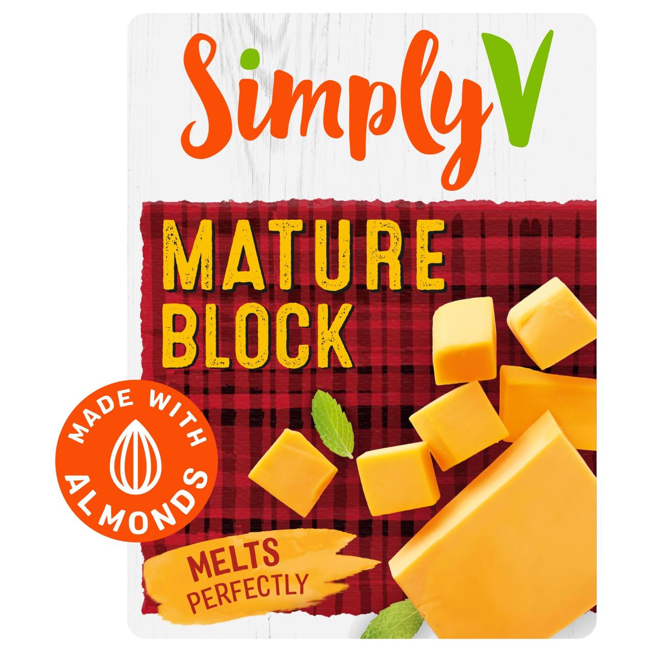 Simply V Vegan Mature Block - HelloSupermarket