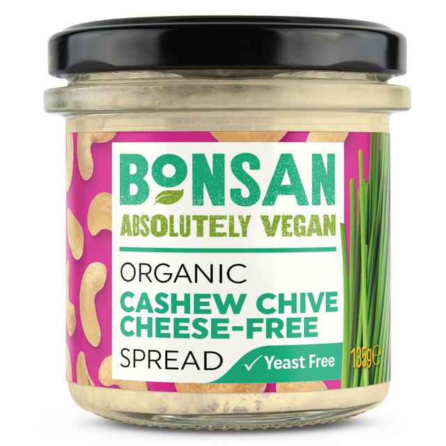 Bonsan Organic Cashew Chive Cheese-Free Spread, 135g