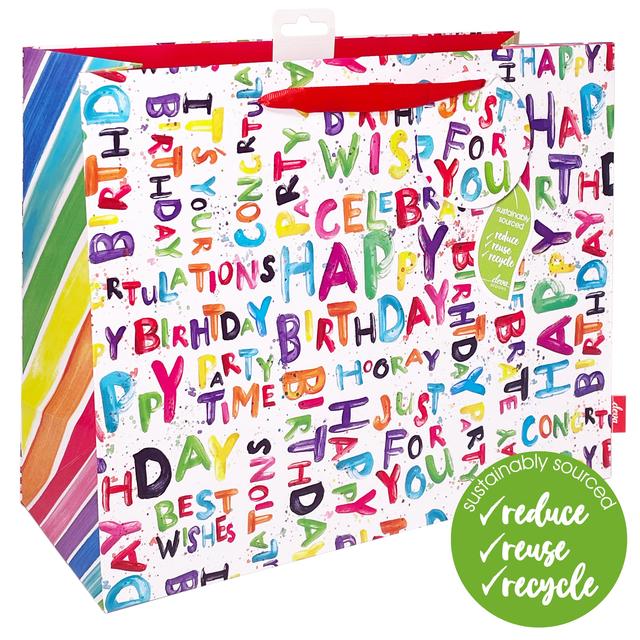 Deva Designs Happy Bright Large Gift Bag