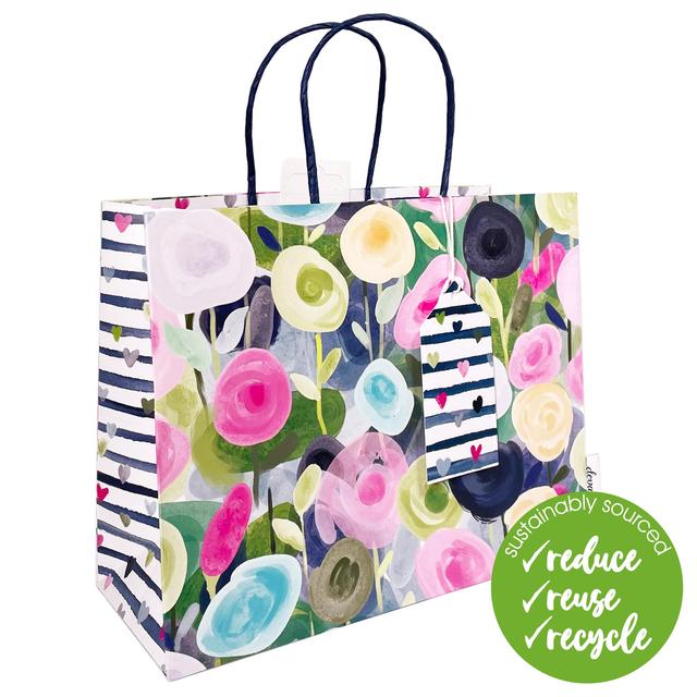 Deva Designs Blooming Blush Medium Gift Bag