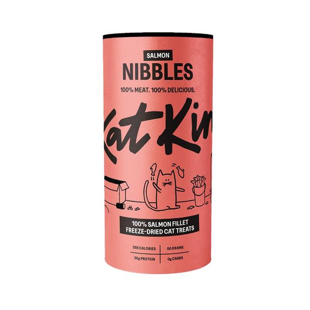 KatKin Salmon Nibbles cat Treats, 50g
