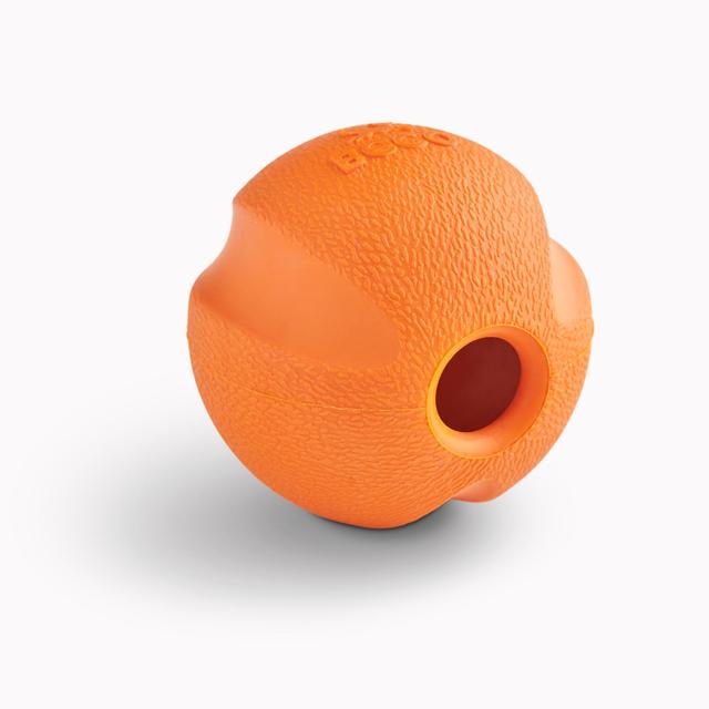 Beco Pets Beco Natural Rubber Fetch Ball, Orange