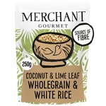 Merchant Gourmet Coconut & Lime Wholegrain & White Microwave Rice 