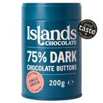 Islands Chocolate 75% Dark Chocolate Buttons