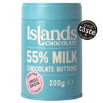 Islands Chocolate 55% Milk Chocolate Buttons