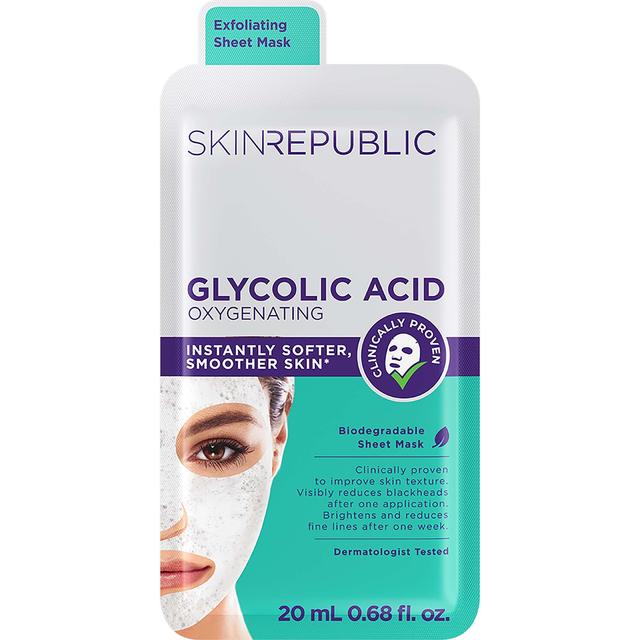 Skin Republic Biodegradable Glycolic Acid Oxygenating Face Mask, 20ml