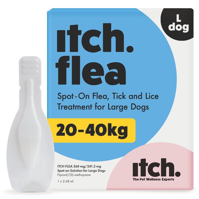 Itch Flea & Tick Spot On Treatment For Large Dogs, 20-40kg