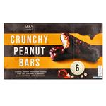 M&S 6 Crunchy Peanut Bars
