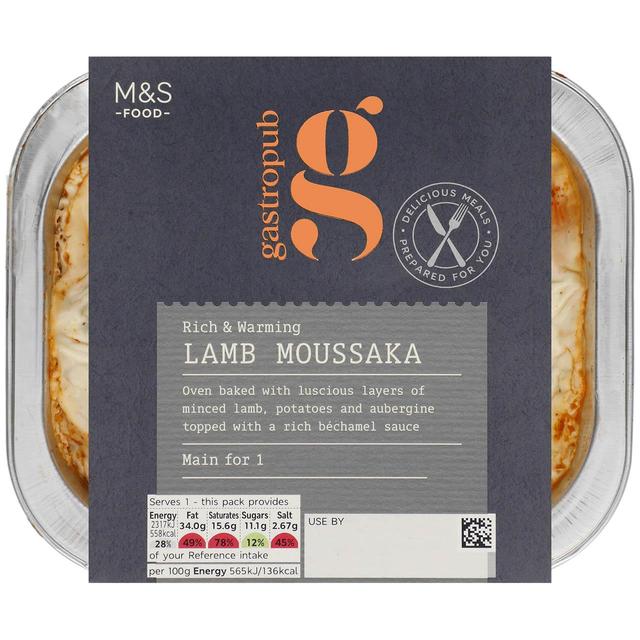 M & S Gastropub Lamb Moussaka, 410g