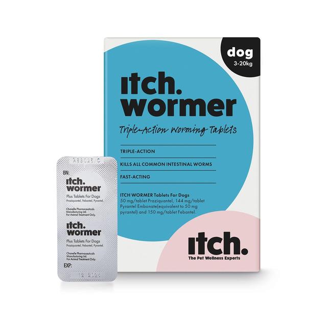 Itch Wormer Tablets For Dogs, 10-20kg