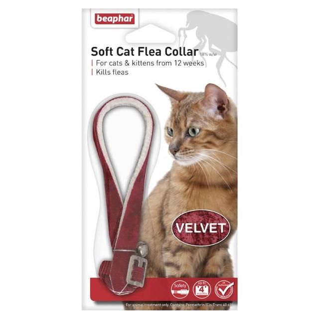 Beaphar Soft, Velvet Flea Collar for Cats, 12 per Pack