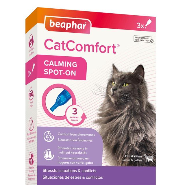 Beaphar CatComfort Calming Spot-On for Cats, 3 per Pack