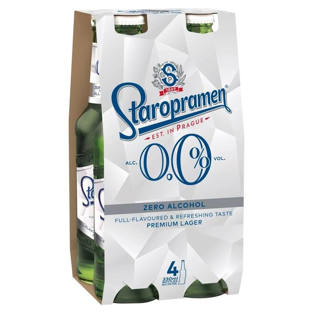 Staropramen Premium Lager 0%, 4 x 330ml