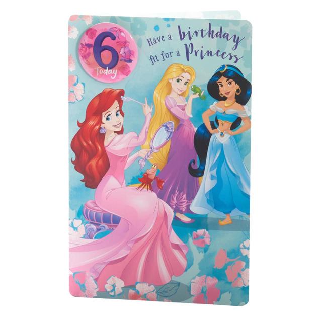 Disney Princess 6th Birthday Card | Ocado