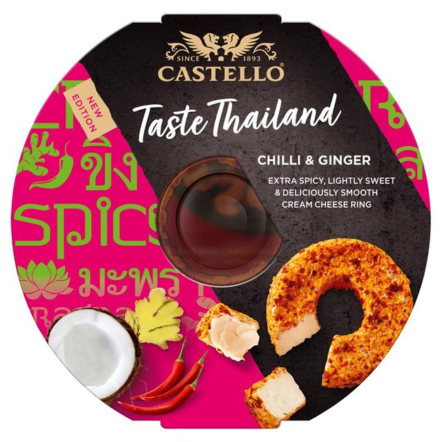 Castello Chilli & Ginger Cream Cheese Ring Taste of Thailand, 125g
