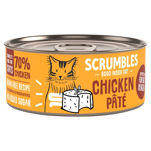 Scrumbles Wet Cat Food Chicken Pate, 80g