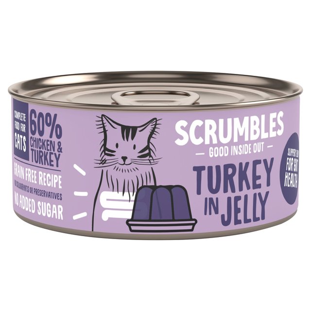 Scrumbles Turkey in Jelly Wet Cat Food, 80g