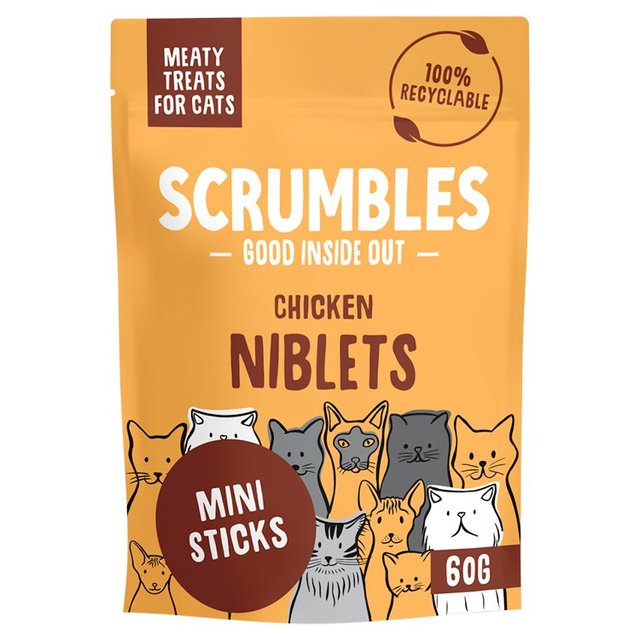 Scrumbles Chicken Niblets Cat Treats, 50g