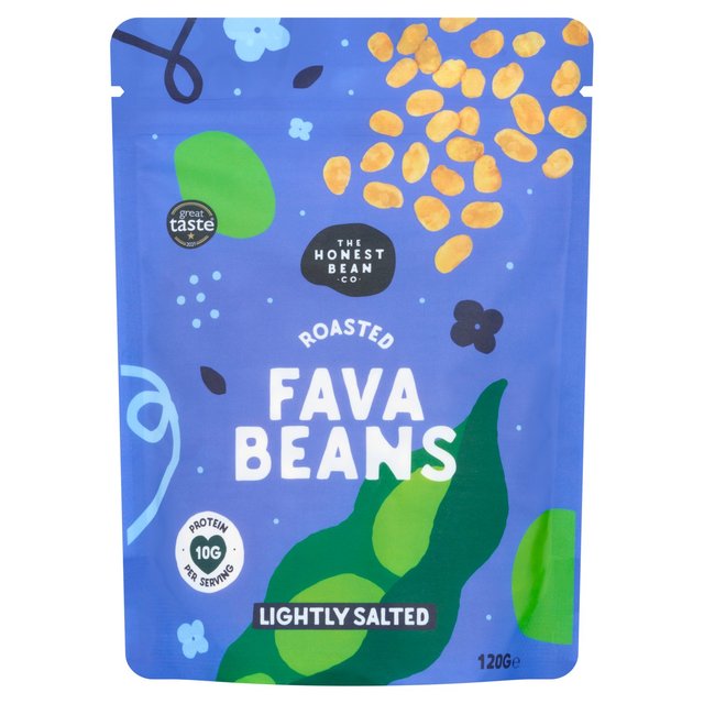 Honest Bean Roasted Fava Beans Lightly Salted, 120g