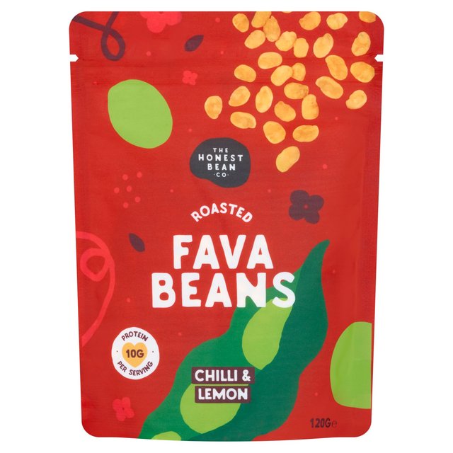 Honest Bean Roasted Fava Beans Chili & Lemon, 120g