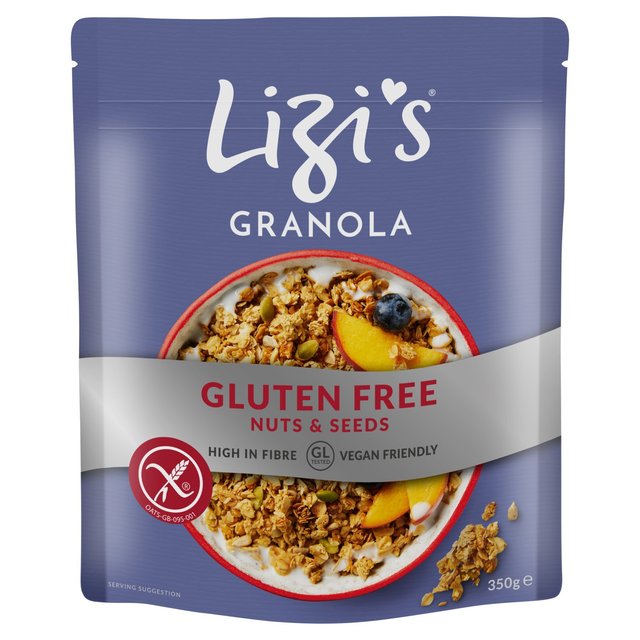 Lizi’s Gluten Free Granola Nuts & Seeds, 350g
