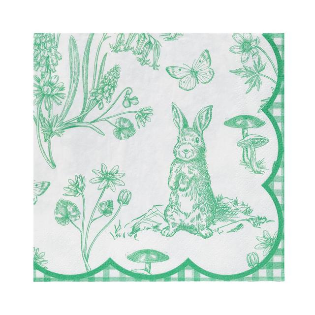 Talking Tables Easter Bunny Napkins, 20 per Pack