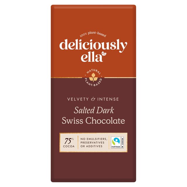 Deliciously Ella Dark Salt Swiss Chocolate, 80g