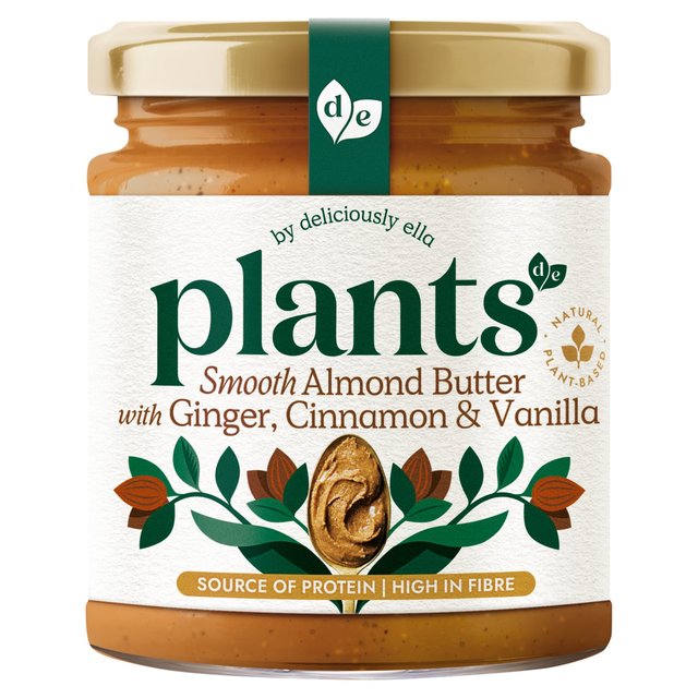 Plants by DE Smooth Roasted Almond Butter With Ginger, Cinnamon & Vanilla, 170g