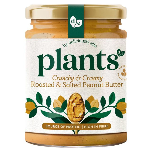 Plants by DE Crunchy Roasted & Salted Peanut Butter, 270g