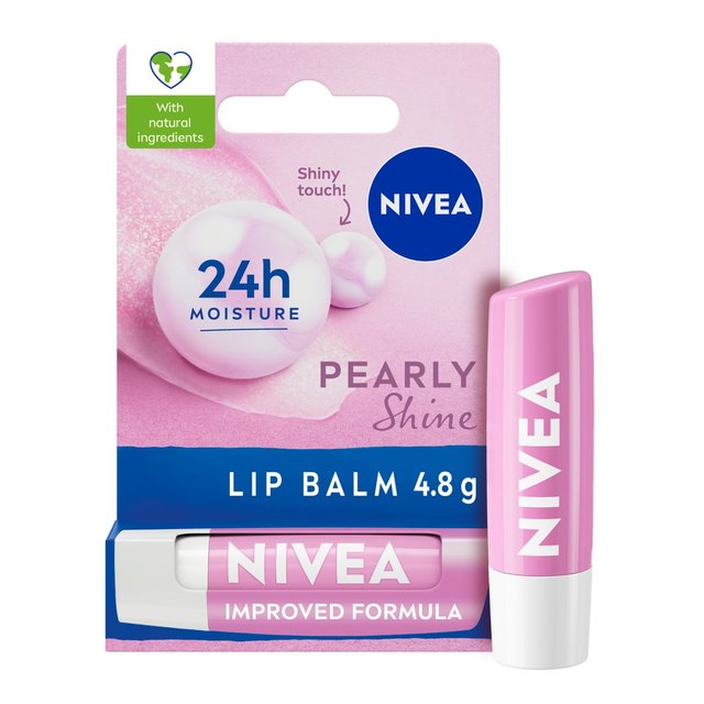 Nivea Pearly Shine Lip Balm, 4.8g