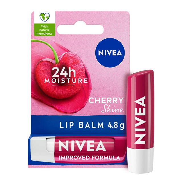 Nivea Cherry Shine Lip Balm, 4.8g
