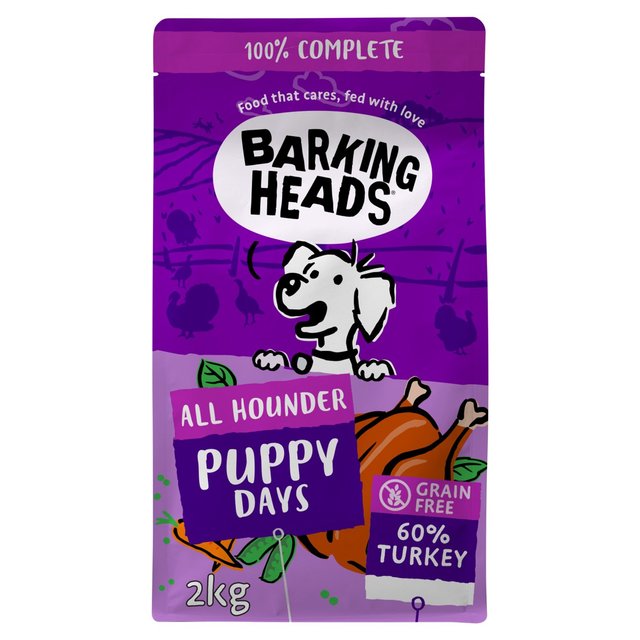 Barking Heads All Hounder Puppy Days Turkey Dry Dog Food, 2kg