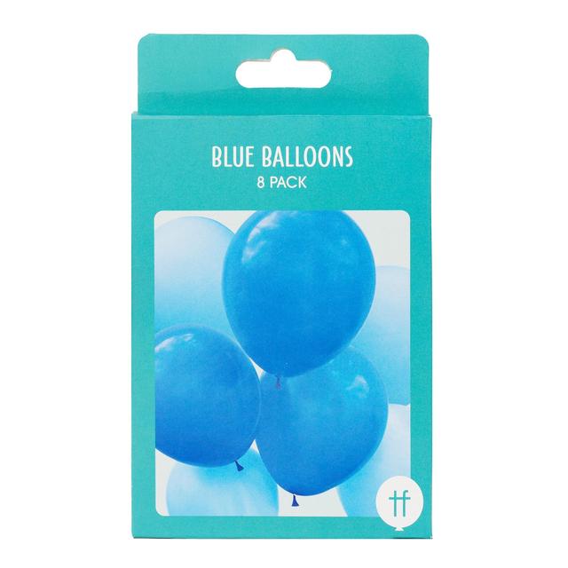 Talking Tables Blue Party Balloons, 8 per Pack