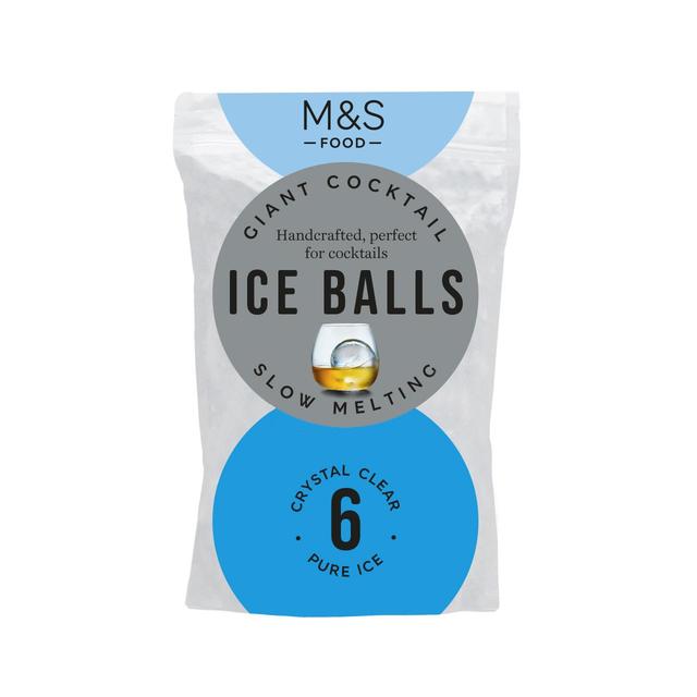 M & S 6 Giant Cocktail Ice Balls, 603g