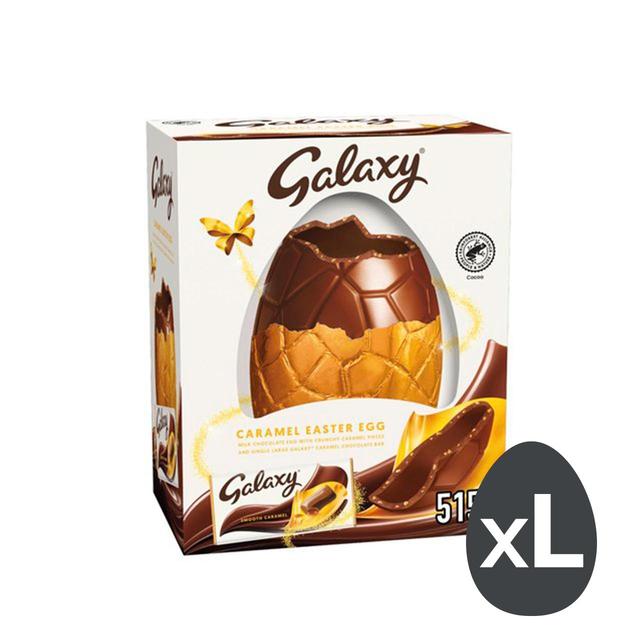 Galaxy Milk Chocolate Caramel Giant Easter Egg, 515g