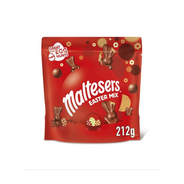 Maltesers Milk Chocolate Large Easter Mix Sharing Pouch Bag, 212g