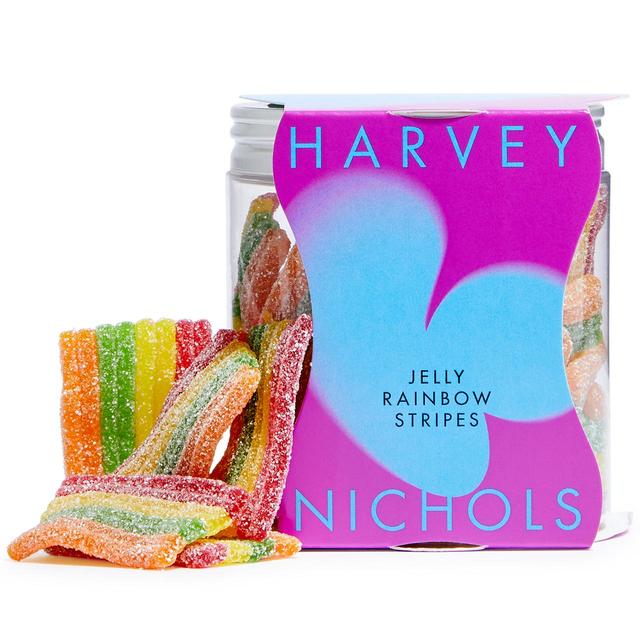 Harvey Nichols Rainbow Stripes Jelly Sweets, 200g