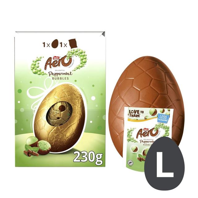 Aero Peppermint Milk Chocolate Easter Egg, 230g