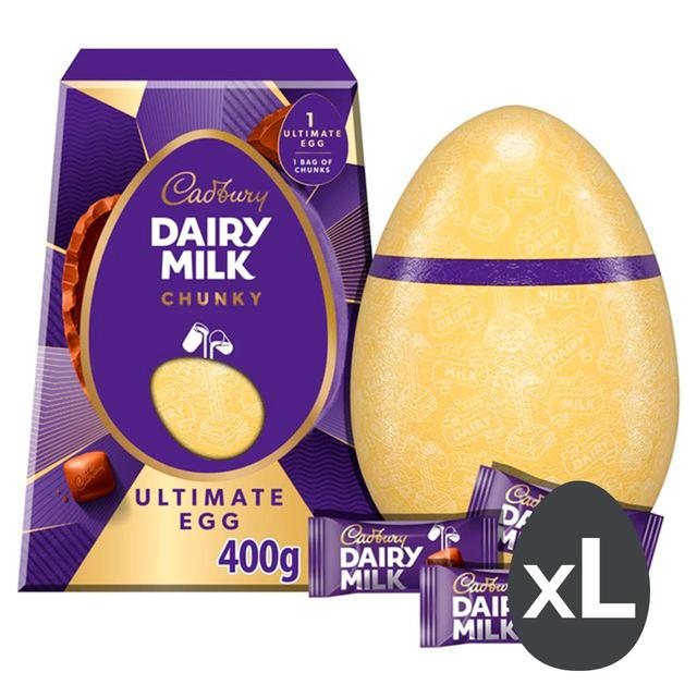 Cadbury Dairy Milk Chocolate Chunky Ultimate Egg, 400g