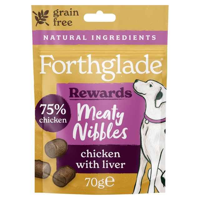 Forthglade Natural Meaty Nibbles Chicken With Liver, 70g