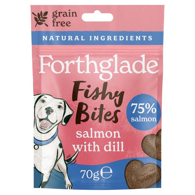 Forthglade Natural Fishy Bites Salmon With Dill, 70g