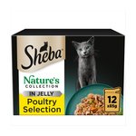 Sheba Adult Wet Cat Pouches Natures Collection Poultry in Jelly