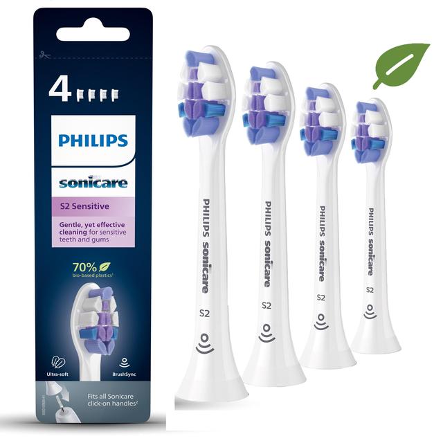Philips Sonicare S2 Sensitive Rfid White, 4 per Pack