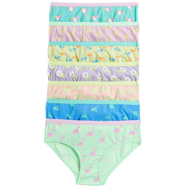 M & S Girls 7pk Pure Cotton Animal Knickers ’6-7 Yrs, 7 per Pack
