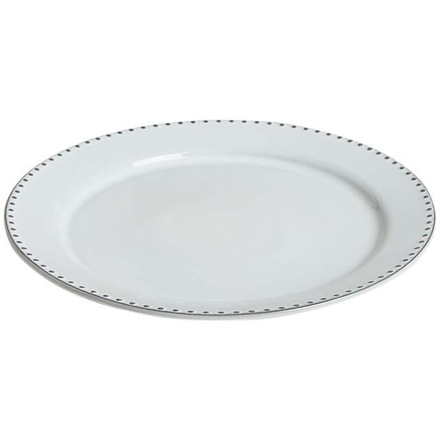 M S Mia Dinner Plates Grey Ocado