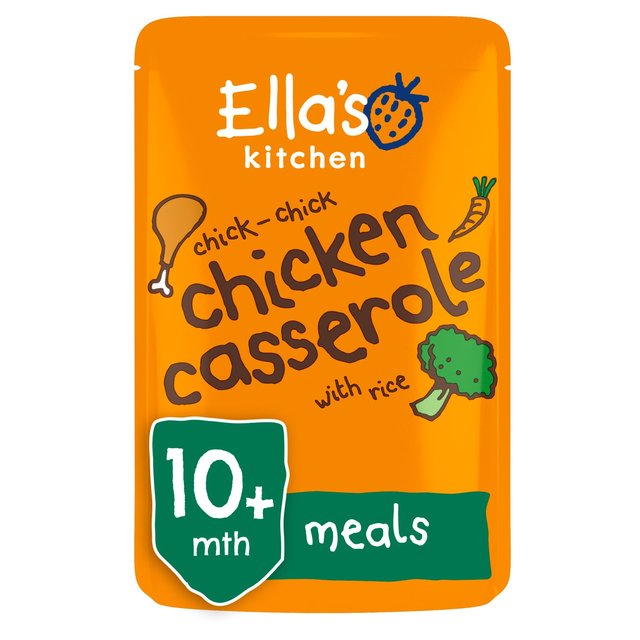 Ella’s Kitchen Chicken and Rice Casserole Baby Food Pouch 10+ Months, 190g